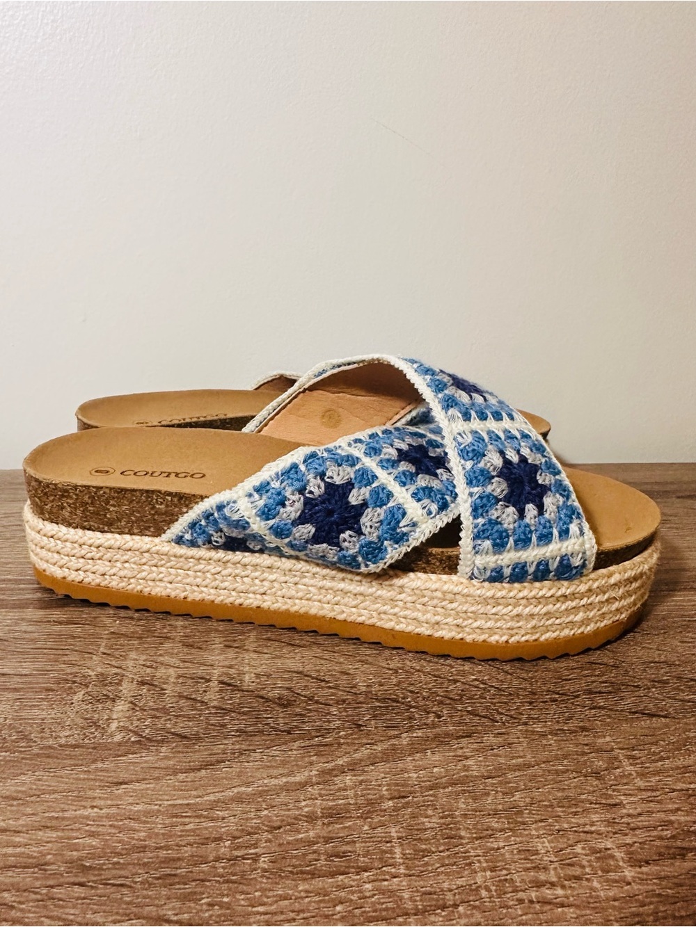 Crochet Boho Platform Sandal
